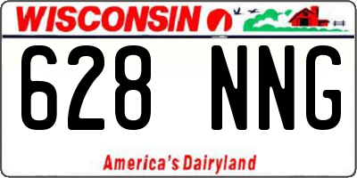 WI license plate 628NNG