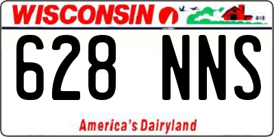 WI license plate 628NNS