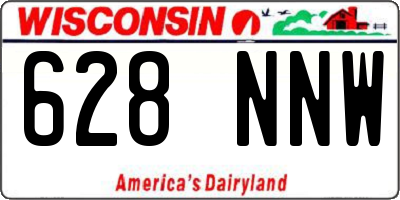 WI license plate 628NNW