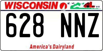 WI license plate 628NNZ