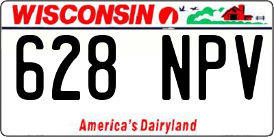 WI license plate 628NPV