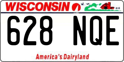 WI license plate 628NQE
