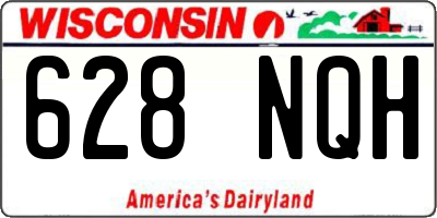 WI license plate 628NQH