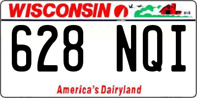 WI license plate 628NQI