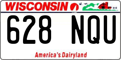 WI license plate 628NQU