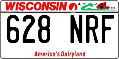 WI license plate 628NRF