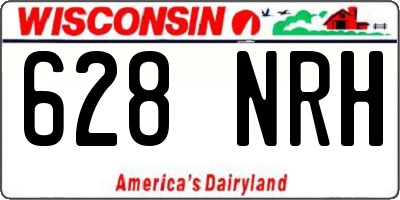 WI license plate 628NRH