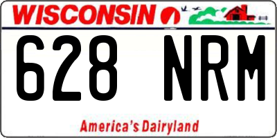 WI license plate 628NRM