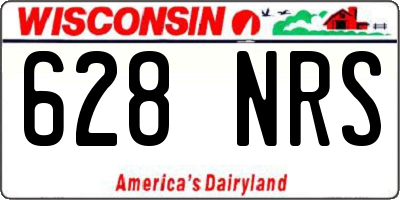 WI license plate 628NRS