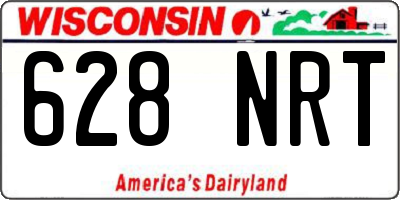 WI license plate 628NRT