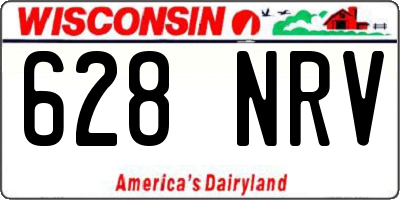 WI license plate 628NRV