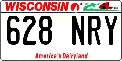 WI license plate 628NRY