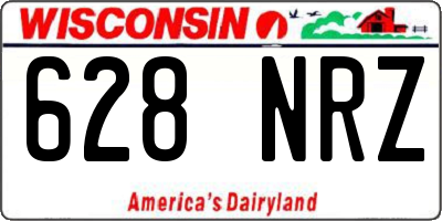 WI license plate 628NRZ