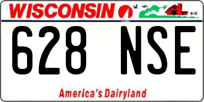 WI license plate 628NSE