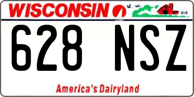 WI license plate 628NSZ