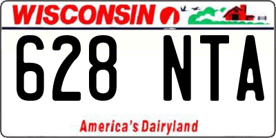 WI license plate 628NTA