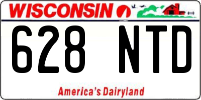 WI license plate 628NTD