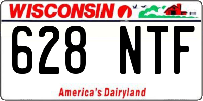WI license plate 628NTF