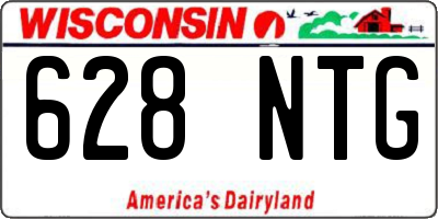 WI license plate 628NTG