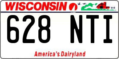 WI license plate 628NTI