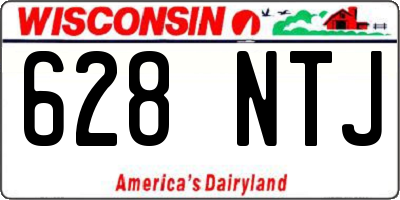 WI license plate 628NTJ