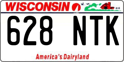 WI license plate 628NTK