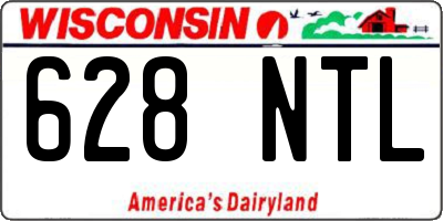WI license plate 628NTL