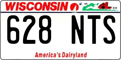 WI license plate 628NTS