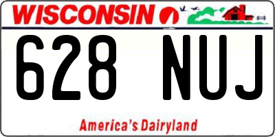 WI license plate 628NUJ