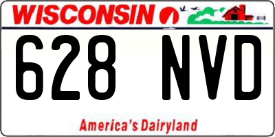 WI license plate 628NVD