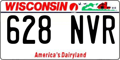 WI license plate 628NVR
