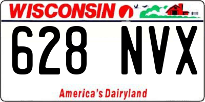 WI license plate 628NVX