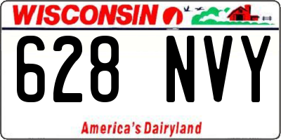 WI license plate 628NVY