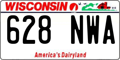 WI license plate 628NWA