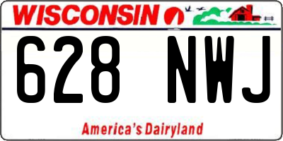 WI license plate 628NWJ