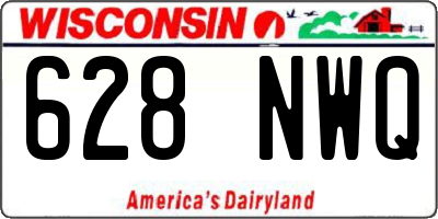 WI license plate 628NWQ