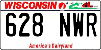 WI license plate 628NWR