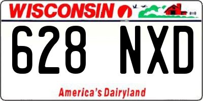 WI license plate 628NXD
