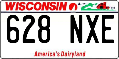 WI license plate 628NXE