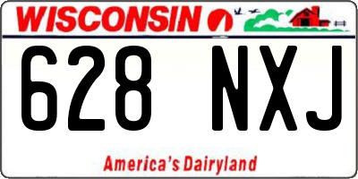 WI license plate 628NXJ