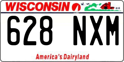 WI license plate 628NXM