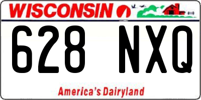 WI license plate 628NXQ