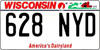 WI license plate 628NYD