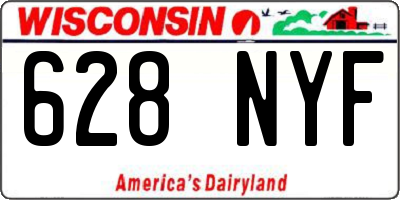 WI license plate 628NYF