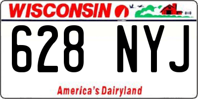 WI license plate 628NYJ
