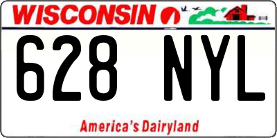 WI license plate 628NYL