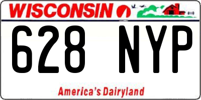 WI license plate 628NYP