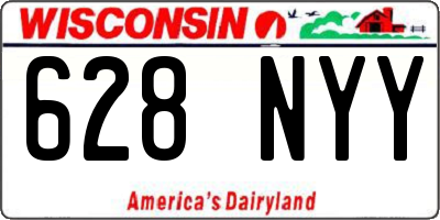 WI license plate 628NYY