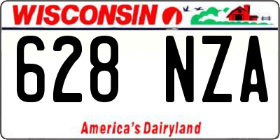 WI license plate 628NZA