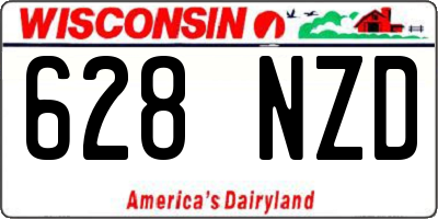 WI license plate 628NZD